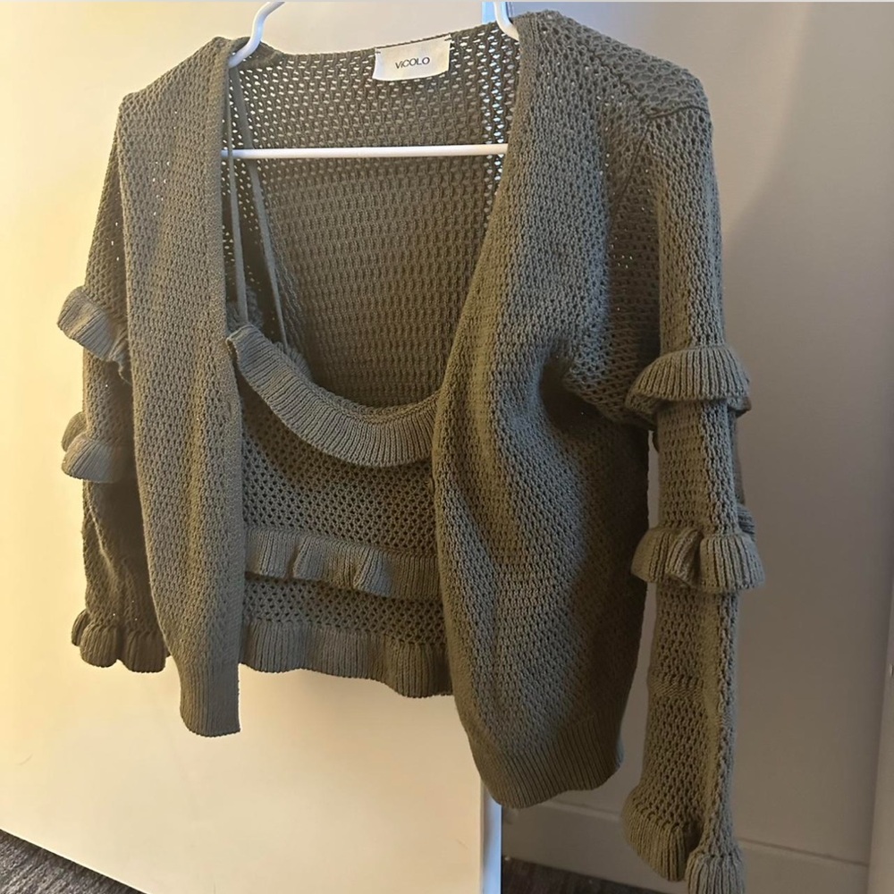 Never worn 2 piece hand sewn set from Florence